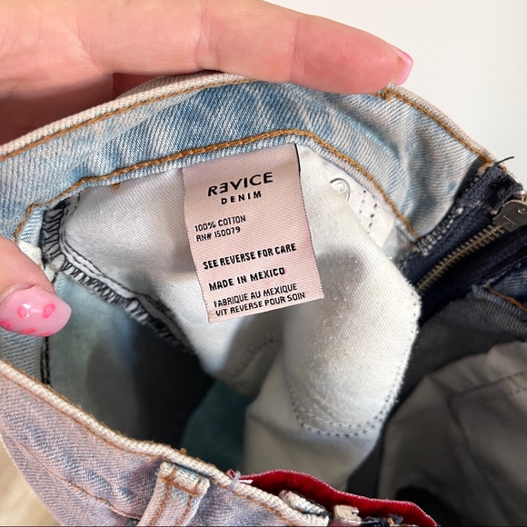 Revice Yin Yang Denim Zipper Jeans Size 24 - Picture 9 of 10